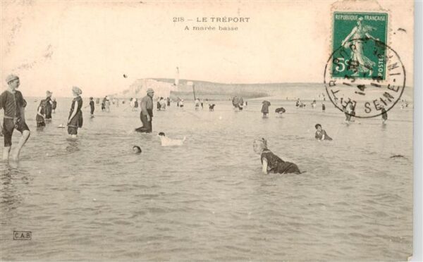 Le Treport 76 A maree basse