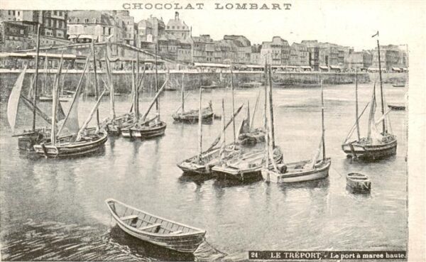 Le Treport 76 La port a maree haute