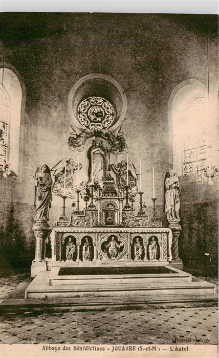 Jouarre 77 Seine-et-Marne Abbaye des Benedictines L'Autel