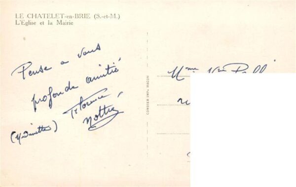 Le Chatelet-en-Brie 77 Seine-et-Marne Eglise et la Mairie – Bild 2