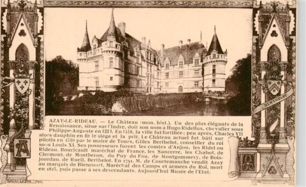Azay-le-Rideau 37 Indre-et-Loire Le Chateau