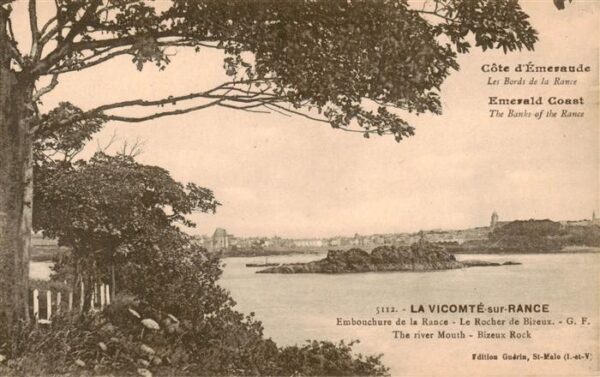 La Vicomte-sur-Rance 22 Cotes-d Armor Embouchure de la Rance Le Rocher de Biz