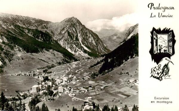Pralognan-la-Vanoise 73 Savoie Vue generale et Pointe de Villeneuve