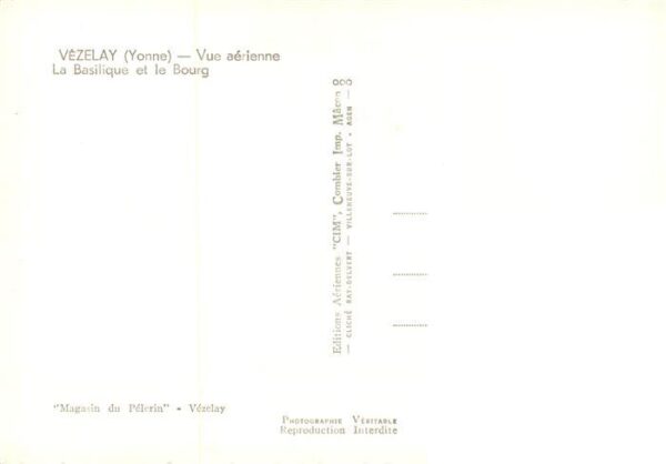 Vezelay 89 Yonne Vue aerienne La Basilique et le Bourg – Bild 2