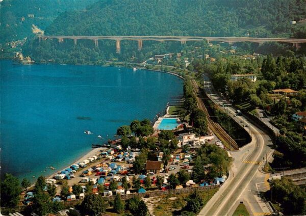 Montreux  VD Villeneuve Camping du Leman et Chateau