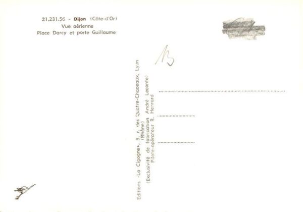 Dijon 21 Cote-d Or Vue aerienne Place Darcy et porte Guill – Bild 2
