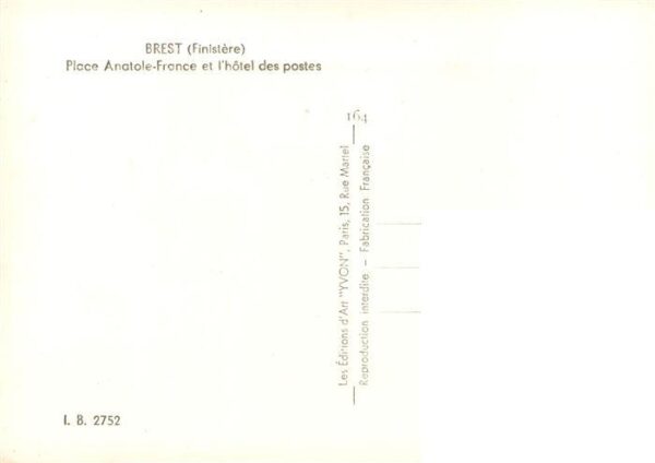 Brest 29 Place Anatole France et l’hotel des pos – Bild 2