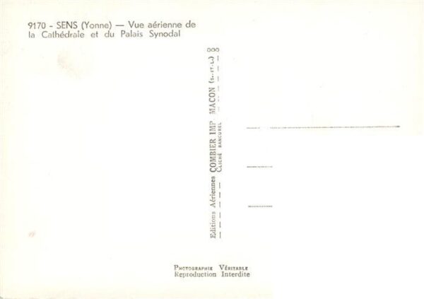 Sens 89 Vue aerienne de la Cathedrale et du Pal – Bild 2
