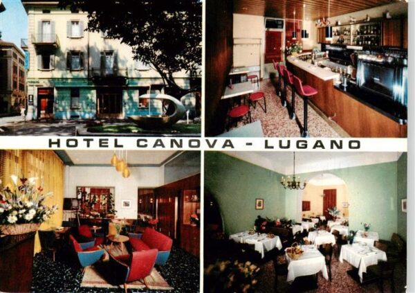 Lugano Lago di Lugano TI Hotel Canova Gasträume Bar