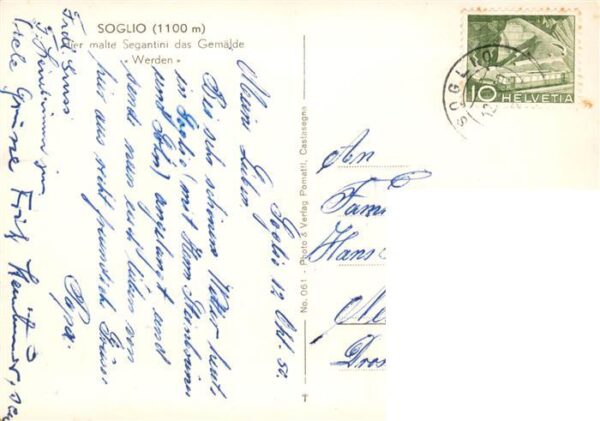 Soglio GR Hier malte Segantini das Gemälde Werden – Bild 2