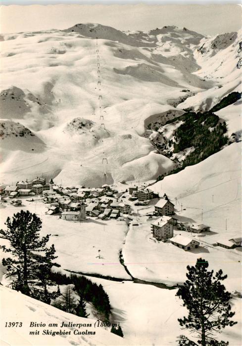 Bivio am Julierpass mit Skigebiet Cuolms