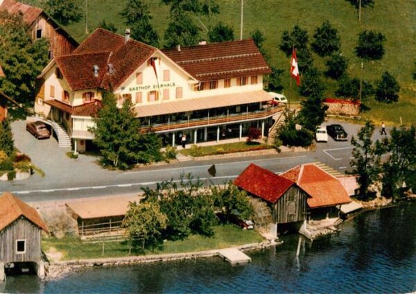Oberaegeri Ober-Aegeri ZG Gasthof Eierhals am Ägerisee Fliegerauf