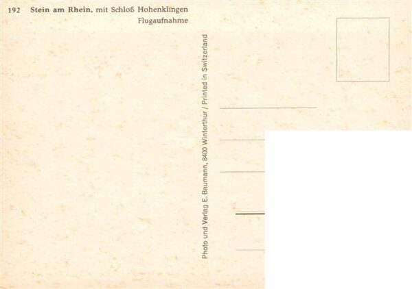 Stein Rhein SH mit Schloss Hohenklingen – Bild 2