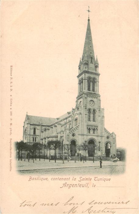 Argenteuil 95 Val-d Oise Basilique contenant la Sainte Tunique