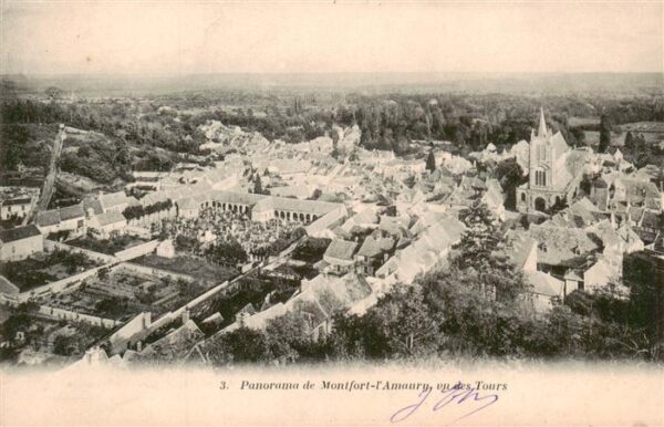 Montfort-l Amaury 78 Yvelins Vue aerienne des Tours