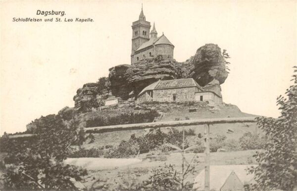 Dagsburg Dabo 57 Schlossfelsen und St Leo Kapelle