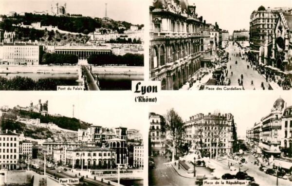 Lyon 69 Rhone Pont du Palais Place des Cordeliers Pon