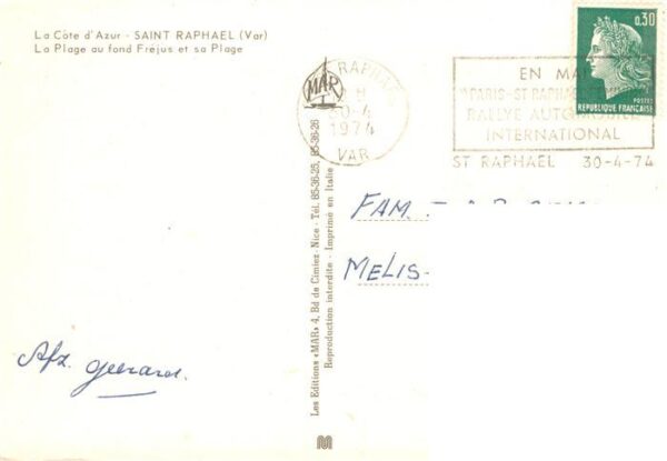 Saint-Raphael  83 Var La Plage auf fond Frejus et sa Plage – Bild 2