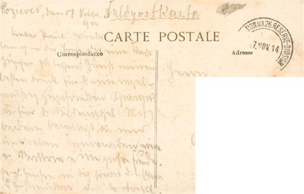 Cambrai 59 Nord Porte de Paris Feldpost – Bild 2