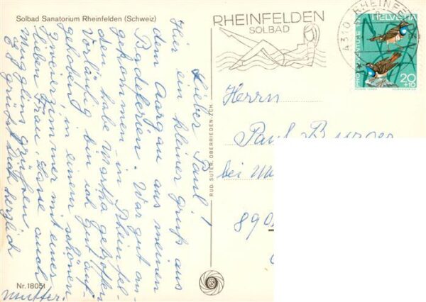 Rheinfelden AG Solbad Sanatorium Fliegeraufnahme – Bild 2