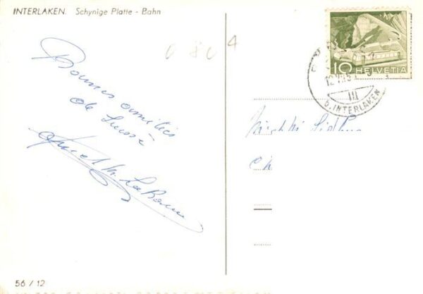 Interlaken BE Schynige Platte Bahn – Bild 2