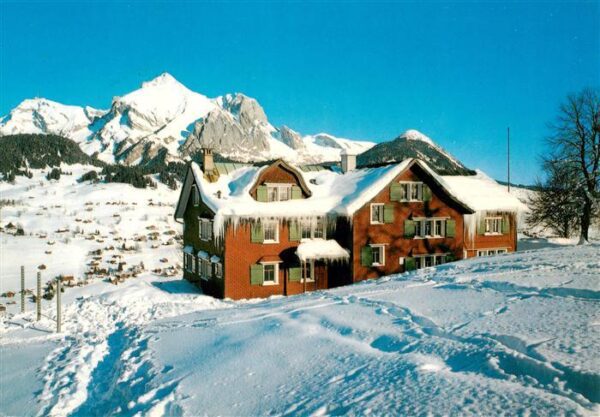 Wildhaus  SG mit Säntis und Schafberg