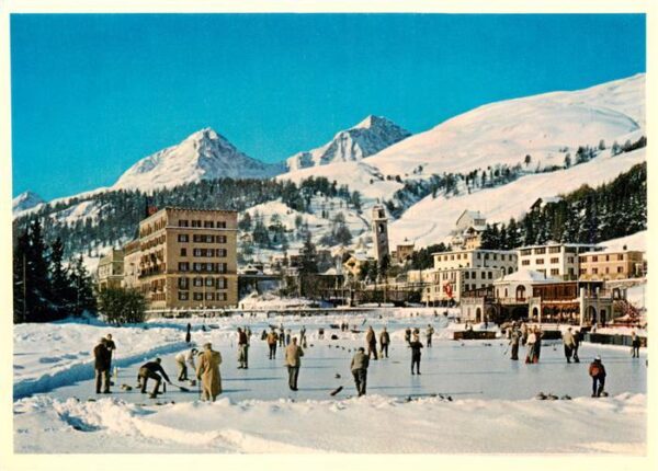 St Moritz Dorf GR mit Julier und Albana