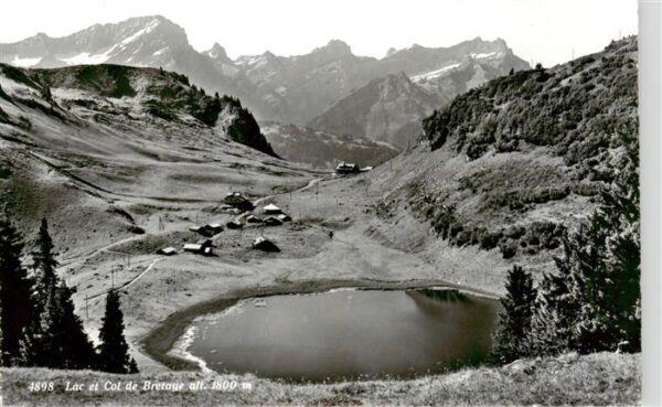 Col de Bretaye 1800m VD Panorama et Lac de Bretaye