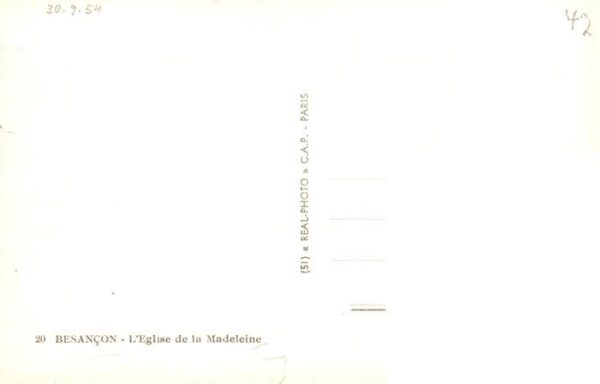Besancon 25 Doubs Eglise de la Madeleine – Bild 2