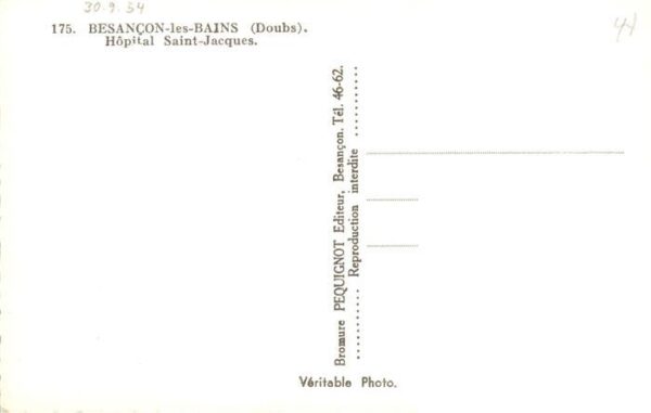 Besancon 25 Doubs Hopital Saint Jacques – Bild 2
