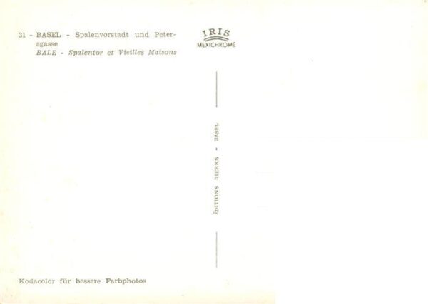 Basel BS Spalenvorstadt und Petersgasse – Bild 2