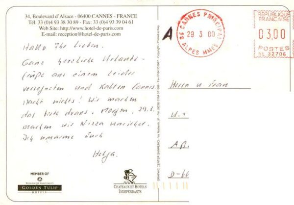 Cannes 06 Hotel de Paris Boulevard d'Alsace – Bild 2