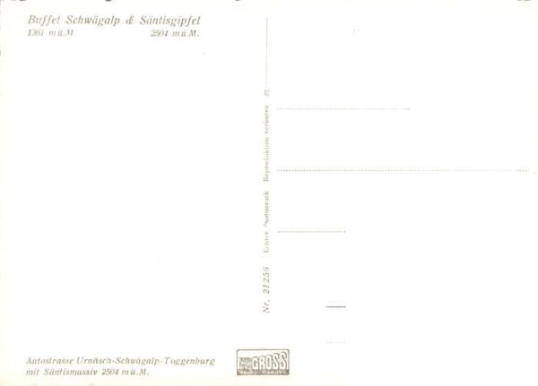 Schwaegalp AR Buffet Schwägalp und Säntisgipfel – Bild 2
