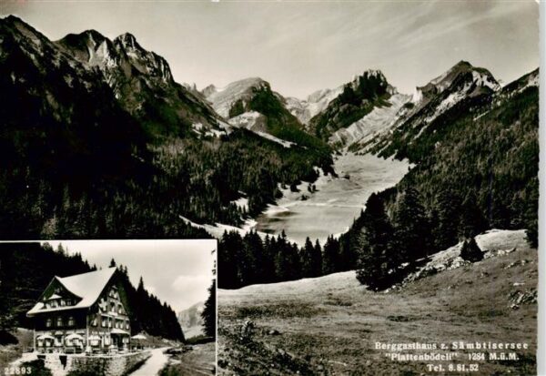 Plattenboedeli Bruelisau IR Panorama Berggasthaus zum Sämbtisersee