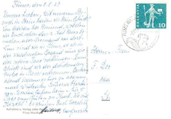 Waldhaus Flims GR mit Piz Rieln – Bild 2