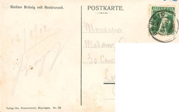 Bruenig  OW Station Brünig mit Restaurant – Bild 2