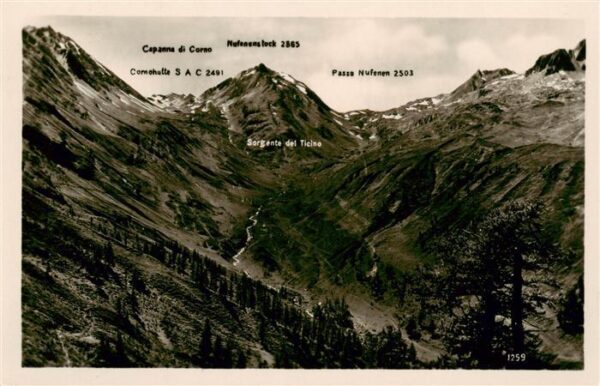 Nufenenstock 2866m TI mit Cornohütte Nufenenpass Sergenta del