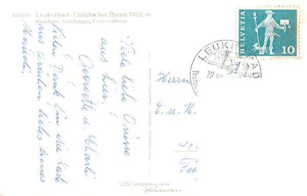 Leukerbad Loueche-les-Bains VS Balmhorn Gitzifurgge Ferdenrothorn – Bild 2