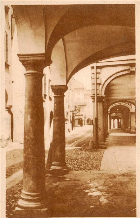 Lugano Lago di Lugano TI Portici di Via Nassa
