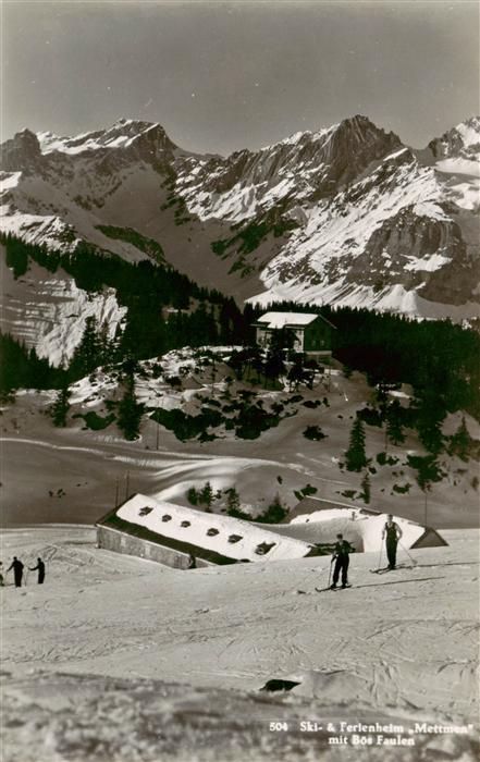 Braunwald GL Ski und Ferienheim Mettmen mit Böe Faul