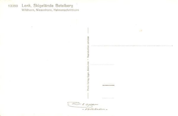 Lenk Simmental Skigelände Betelberg Wildhorn Niesenhor – Bild 2