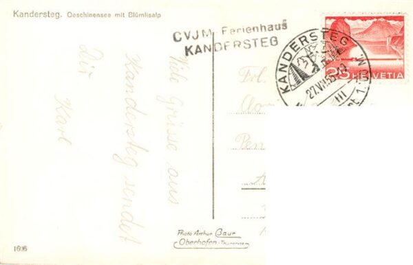 Kandersteg BE Oeschinensee mit Blümlisalp – Bild 2