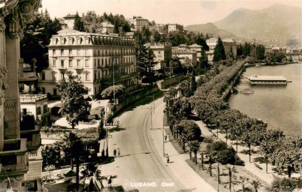 Lugano Lago di Lugano TI Quai