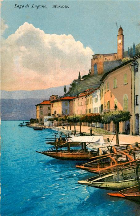 Morcote Lago di Lugano TI Teilansicht