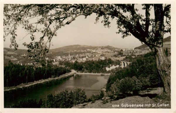 St Gallen SG Panorama mit Grübensee