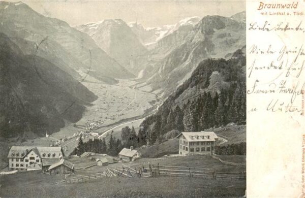 Braunwald GL mit Linthal und Tödi