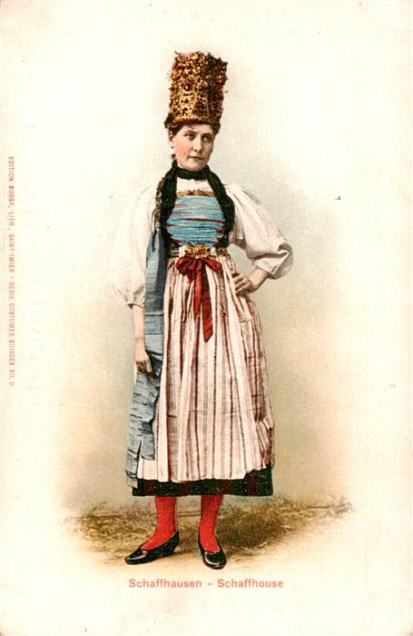 Schaffhausen  SH Frau in Landestracht