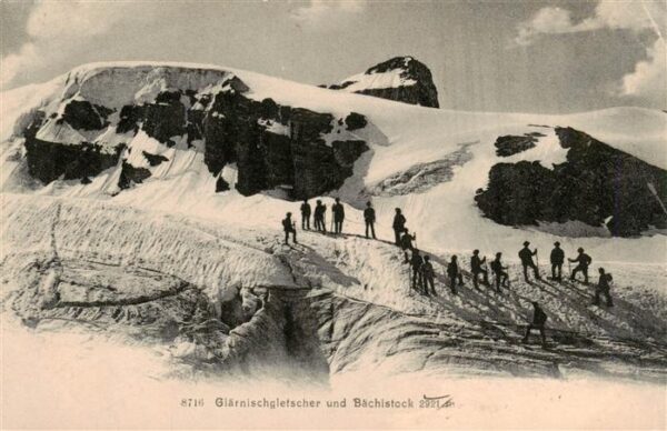 Glarus GL Glärnischgletscher und Bächistock