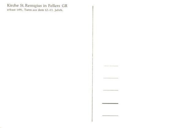Fellers Falera GR Kirche St Remigius – Bild 2