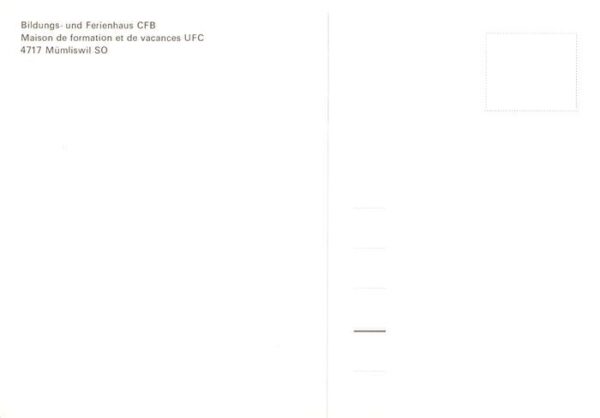 Muemliswil Muemliswyl Bildungs und Ferienhaus CFB – Bild 2